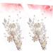 2 Set hairpin trim bridal hair accessories bridesmaid hair clips hair barrettes for women hair accessories for women wedding Beads bridal hair clips manual Miss Hair piece - Buy Online on GoSupps.com