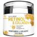 Retinol Collagen Cream with Hyaluronic Acid for Face Moisturizing and Anti Aging; Facial Moisturizer for Firming Skin Anti-Wrinkle Reduce Fine Lines with Vitamin C+E Natural-Ingredient Designed by USA Day&Night for Men & W…