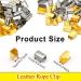 200pcs 7mm Silver Fold Over Crimp Ribbon Caps Jewelry Findings for Leather Key Fob Hardware - Buy Online on GoSupps.com