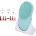 Qukaim Electric Facial Cleansing Brush Electric Face Cleansing Brush Silicone Vibration Pore Cleaner 2-in-1 Waterproof Skin Cleaning Device - Buy Online on GoSupps.com