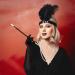 AOT 1920s Flapper Headband Set Vintage Feather Headpiece with Necklace Cigarette Rod and Long Black Gloves 20s Theme Party Accessories for Women Costume Prom Wedding Carnival Party Party Accessory Set - Buy Online on GoSupps.com