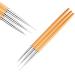 Lovenails |Finelin brush set 3 parts |in gold |For nail art nail designs and painting |Extremely fine bristle |For detailed drawings and paintings on their nail designs
