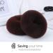 Teenitor Donut Hair Bun Maker Set - 7 Pieces (Dark Brown) with Elastic Bands and Hair Pins - Buy Online on GoSupps.com