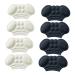 FOMIYES 4 Pairs Heel Half Size Pad Heel Grips for Womens Shoes Heel Pads for Sneakers Heel Cushion Black Heeled Boots Back Heel Insert Anti-wear Stickers Leather Can Be Cut