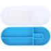 SmileKontainer Slimline Retainer Case - Compact Dental Travel Case for Aligners & Accessories - Built-in Mirror - Brilliant Blue - Buy Online on GoSupps.com