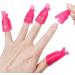 10 PCS Nail Polish Remover Clips for Toenail & Finger UV Gel Polish - Rose Red - Buy Online on GoSupps.com