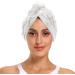 Doodle Cute Butterfly Dry Hair Cap & Quick Drying Towel Set - 2 Piece Absorbent Towel with Button Headband for Ultra Soft Comfort - Buy Online on GoSupps.com