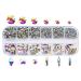 12 Grids Glass Nail Art Decorations Multi-Shape Multi-Size Nails Ornaments Manicure Decor DIY Crafts Accessories Nail Art Decoration 3d