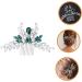 Beatifufu Bridal Comb Green Hair Accessories Hair Side Comb Bride Hair Insert Comb Bride Rhinestone Hair Comb Bride Hair Comb Bridal Hair Accessories Wedding Hair Comb - Buy Online on GoSupps.com