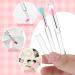 Lusofie Silicone Lip Brush Set - 6pcs Reusable Applicators for Lip Mask, Lipstick, and Gloss - Buy Online on GoSupps.com