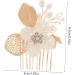 FRCOLOR Gold Leaf Side Comb Decorative Hair Combs Bridal Hair Clips Hair Side Comb Hair Comb for Wedding Bride Headpiece Hair Comb Clip Hair Accessories for Bride Leaf Hair Comb - Buy Online on GoSupps.com