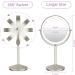 LOMRECS 8 Inch Rechargeable Lighted Makeup Mirror with 1X/10X Magnification and Dimmable LED Lights - Double Sided Vanity Mirror with 3 Color Modes - Buy Online on GoSupps.com