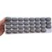 Monthly Med Organizer - 31 Removable Pill Pods for Home Work & Travel - Grey Pillboxes for Supplements & Vitamins - Buy Online on GoSupps.com