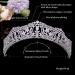 Aoligrace Western CZ Wedding Bridal Crown | Princess Tiara Headwear in Silver - Buy Online on GoSupps.com
