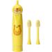 Children's Electric Toothbrush - Cartoon Pattern Soft Bristles Sonic Vibration Waterproof - Ideal Gift for Kids (Yellow) - Buy Online on GoSupps.com
