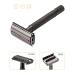 DreamGenius Long Handle Double Edge Safety Razor Set with Butterfly Open Design - Perfect for Men & Women - Includes 10 Stainless Steel Blades - Buy Online on GoSupps.com
