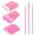 EKYSSO 400PCS Lash Extension Supplies Kit  100 PCS Lash Brush Mascara Wands Spoolies for Eyelash Extension and Eyebrow  100 PCS Lash Shampoo Cleansing Brush  200 PCS Micro Applicator Brush