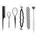 6pcs Topsy Tail Hair Tool Hair Looping Tool Hair Tools Hair Braiding Tool Braiding Tool Fast Hair Styling Accessories For Women And Men Straight Hair Curly Hair Plait Styling Design Wedding Hairstyle