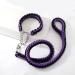 Dog Collar and Leash Set with Heavy Duty Dog Leash, Heavy Duty Rope Braided Dog Training Leash Strong Dog Leash, Durable Nylon Dog Training Leash for Small Medium Large Dogs Medium (Pack of 1) Purple