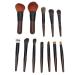 Travel Makeup Brush Set - 12PCS Synthetic Fibre Brushes for Blending Highlighting & Contouring | Compact & Portable  - Buy Online on GoSupps.com