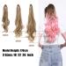 Shadow Curly Ponytail Extensions | Afro Long Clip-in Wavy Synthetic Hair Piece - 26 inches Blonde Pink - Buy Online on GoSupps.com
