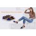 Shop Creev Women's Platform Sandals - Dark Gray Leather with Tassels Closed Toe Ankle Straps | Vintage Beach Style - Buy Online on GoSupps.com