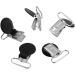 10pcs 25mm Black Pacifier Suspender Clips - Durable Holder for Baby Braces | International Shipping Available - Buy Online on GoSupps.com