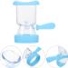 Healifty Glass Cleaner Accessories Set - 6pcs Sky-blue Silicone Cups for Effective Cleaning of Glasses, Makeup Tools, and Bath Containers - Buy Online on GoSupps.com