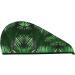 Tropical Palm Tree Print Hair Cap Towel - Absorbent Coral Velvet Wrap for Women | Ideal for Wet Hair Swimming Pool & Spa - Buy Online on GoSupps.com