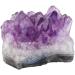 Nupuyai Natural Amethyst Druse Rough Stone Irregular Crystal Cluster Druse Piece Reiki Healing Stone Decoration Amethyst XXL