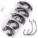 Sougayilang 50PCS High Carbon Steel Fishing Hooks for Worm Soft Bait Jig with Plastic Box - Silvery - Buy Online on GoSupps.com
