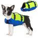 Eyin life jackets for small dogs size -adjustable dog vest with strong buoyancy light swimming aid with reflective rescue handle and tear protection for swimming (blue s) S blue & yellow