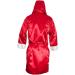 Cleto Reyes Satin Boxing Robe with Hood - Medium (Red/White) - Buy Online on GoSupps.com