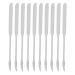 Jauarta 10PCS Makeup Spatula Tool Stainless Steel Double Ended Foundation Spatula for Makeup Accessories