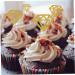 50 Pack Gold Glitter Diamond Ring Donut Topper Cupcake Picks for Bridal Broot Engagement Party Decorations Vacation Needs - Buy Online on GoSupps.com