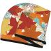 Hair Towel Wrap with Button - Quick Drying Turban for Effortless Hair Care | Fall Maple Leaves Design - Buy Online on GoSupps.com