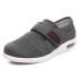 LuVlc Men's Diabetic Shoes Wide Width Shoes with Adjustable Walking Shoes Closure Lightweight for Elderly Diabetic Edema Swollen Feet - with 3 Pairs Insoles Gray 44 44 Grey