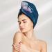 Bright Colorful Iris Flowers Microfiber Hair Towel - Soft Super Absorbent Quick Dry Hair Wrap for Long Curly & Thick Hair - Buy Online on GoSupps.com