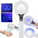 Woods Lamp Skin Analyzer Professional Facial Magnifying Analyzer for Skin Diagnosis Facial Salon Beauty Analyzer Lamp One-Key Operation for Esthetician/Skin Testing/Pets Urine Detector