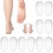 6 Pairs Heel Silicone Insoles Medial and Lateral Adhesive Silicone Insoles Foot Alignment Insoles Adhesive Shoe Inserts for Foot Alignment  Bow Legs  O/X Type Leg