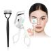 Heated Eyelash Curler USB Rechargeable Eyelash Curler with Comb Portable Heated Lash Curler 2 Quick Heating Modes Eye Lash Curler 24H Lasting Natural Curl White