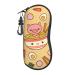 OPSREY grass Pot Leaf printed Glasses Case Portable Zip Storage Case Neutral Sunglasses Soft Case Delicious Sweet Ramen One Size