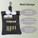 Corecise Golf Tee Pouch Bag - Zipper Golf Ball Bag for Men - Black - Buy Online on GoSupps.com