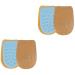 NOLITOY 2 Pairs Heel Pad Shoe Insoles Comfortable Shoes Inserts Foot Pads for Heels Heel Cushion Pads Cushion for Heels Heel Grip Half Size Pad High Heel Men and Women Microfiber Leather