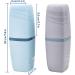 Forynxhwin Travel Tooth Cleaning Cups Set | 2-Piece Toothbrush Case for Camping Business Trips & Daily Use - Buy Online on GoSupps.com