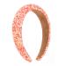 amangul Elegant Garland Hair Bands Photo Booth Props Wide Headband Party Headpiece Garland Padded Headband for Music Festivals(Pink)