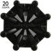 Softspikes Pulsar Golf Cleats Pins - 20 Count Black (Clamshell Packaging) - Buy Online on GoSupps.com