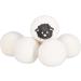 Buy Relaxdays XXL Dryer Balls - Eco-Friendly Wool Felt Dryer Balls 24 Pack 7 cm White - Ideal for Faster Drying & Softening Clothes - Buy Online on GoSupps.com