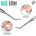 Fandamei 3-Piece Corner Lifter & Nail Files Set | Stainless Steel Professional Foot Care Tools for Ingrown Toenails | Double-Sided Manicure & Pedicure Kit - A-Silver - Buy Online on GoSupps.com