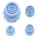 Hydrafacial Replacement Tips Blue Silicone Vortex Beauty Tips For Water Peel Aqua Peel Hydrofacial Parts Silicone 4 Pcs For Elitzia ETLB245 Or ET89 ETLB248 Beauty Machine Blue Silicone 4Pcs